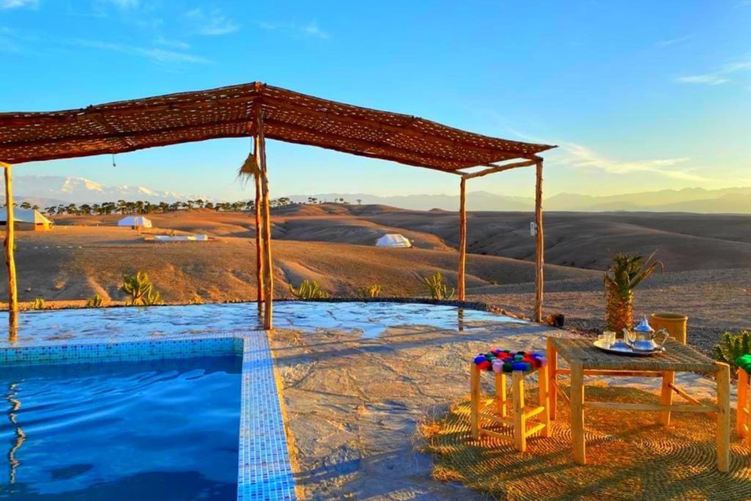 Lumière de fin de journée sur Agafay